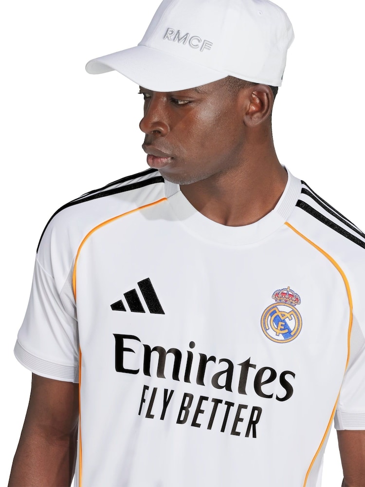 adidas White Real Madrid 25/26 Home Jersey - Image 4 of 4