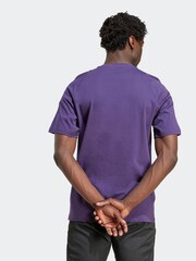adidas Plum Purple Manchester United Tiro 25 Competition Cotton T-Shirt - Image 2 of 6