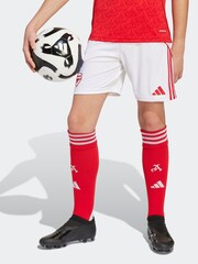 adidas White Kids Arsenal 25/26 Home Shorts - Image 1 of 6