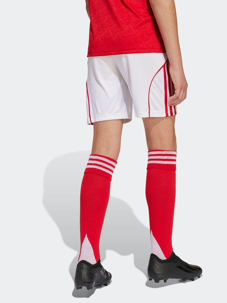 adidas White Kids Arsenal 25/26 Home Shorts - Image 2 of 6