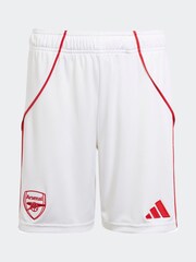 adidas White Kids Arsenal 25/26 Home Shorts - Image 6 of 6