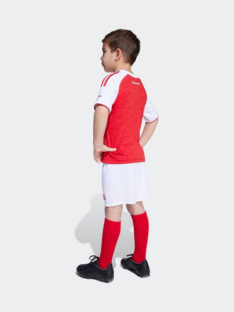 adidas Red/White Kids Arsenal 25/26 Home Mini Kit - Image 2 of 9