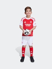 adidas Red/White Kids Arsenal 25/26 Home Mini Kit - Image 3 of 9