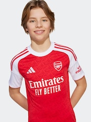 adidas Red/White Kids Arsenal 25/26 Home Jersey - Image 4 of 7