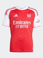 adidas Red/White Kids Arsenal 25/26 Home Jersey - Image 6 of 7