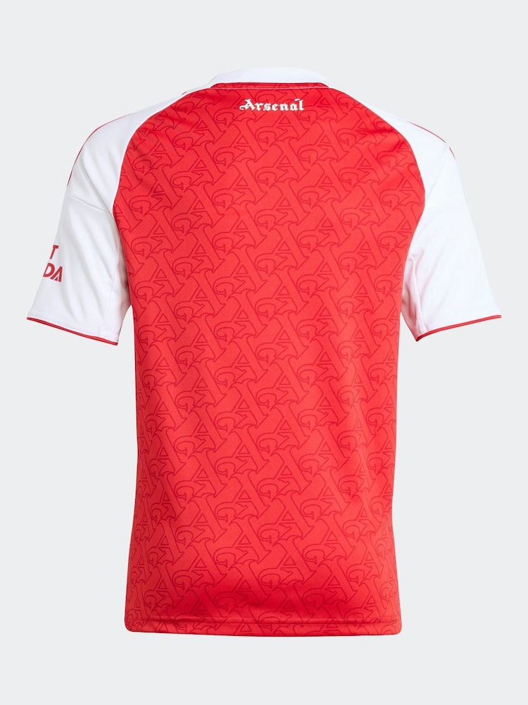 adidas Red/White Kids Arsenal 25/26 Home Jersey - Image 7 of 7