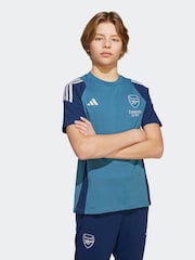 adidas Blue Kids Arsenal Tiro 25 Competition Cotton T-Shirt - Image 1 of 6