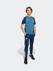 adidas Blue Kids Arsenal Tiro 25 Competition Cotton T-Shirt - Image 3 of 6