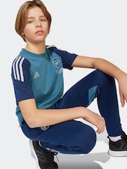 adidas Blue Kids Arsenal Tiro 25 Competition Cotton T-Shirt - Image 4 of 6