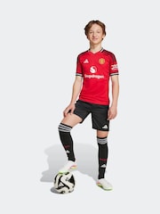 adidas Black Kids Manchester United 25/26 Home Shorts - Image 3 of 6