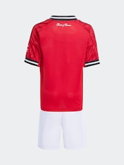 adidas Red Mini Kids Manchester United 25/26 Home Kit - Image 7 of 10