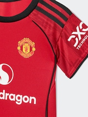 adidas Red Baby Kids Manchester United 25/26 Home Kit - Image 4 of 7
