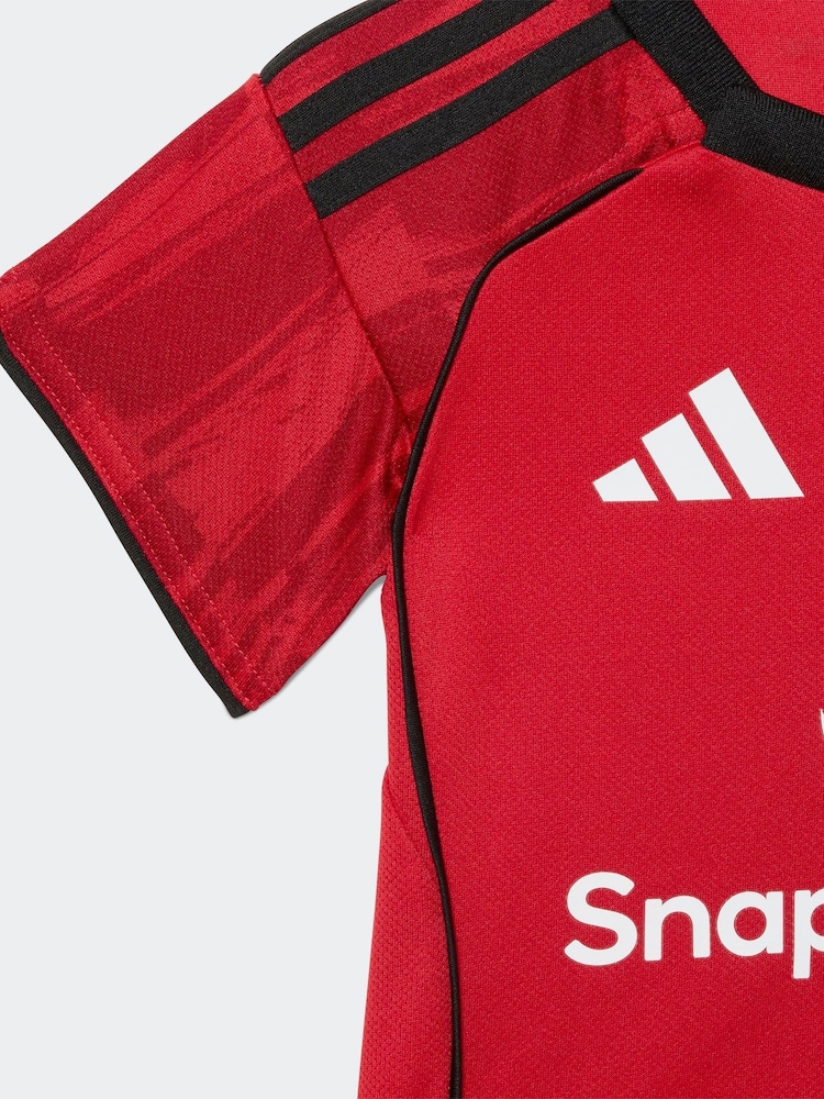 adidas Red Baby Kids Manchester United 25/26 Home Kit - Image 5 of 7