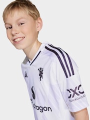 adidas White Kids Manchester United 25/26 Away Jersey - Image 2 of 6