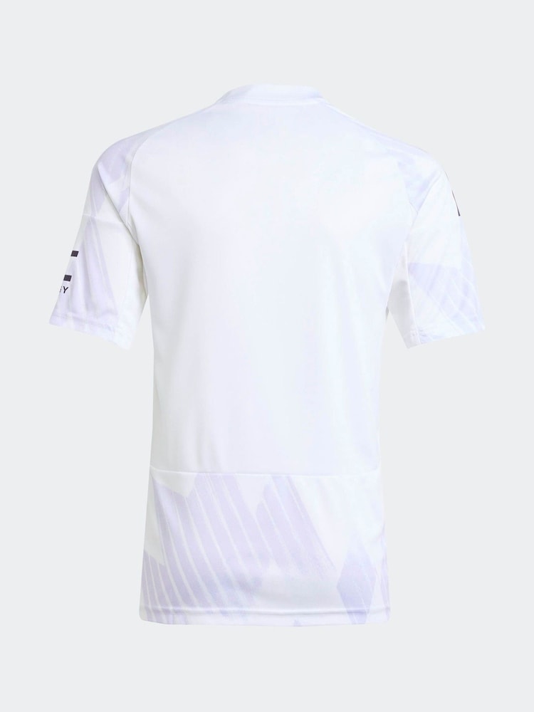 adidas White Kids Manchester United 25/26 Away Jersey - Image 6 of 6