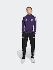 adidas Black/Purple Kids Manchester United Tiro 25 Competition Training Joggers - Image 3 of 6