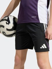 adidas Black/Purple Kids Manchester United Tiro 25 Competition Training Shorts - Image 5 of 6