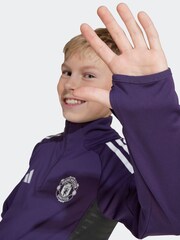 adidas Plum Purple Kids Manchester United Tiro 25 Competition  Sweat top - Image 4 of 6
