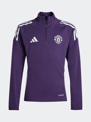 adidas Plum Purple Kids Manchester United Tiro 25 Competition  Sweat top - Image 6 of 6