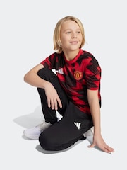 adidas Red Kids Manchester United 25/26 Pre-Match Jersey - Image 3 of 6