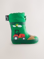 Green Farm Animals - Thinsulate™ Warm gefütterte Gummistiefel mit Manschette - Bild 2 von 6