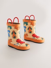 Orange Dog Handle Pull On Wellies - Image 1 of 5