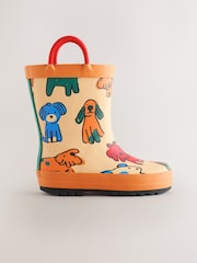Orange Dog Handle Pull On Wellies - Image 2 of 5