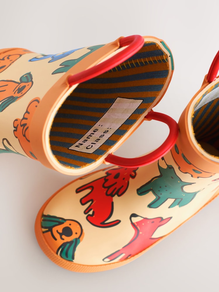 Buy Orange Dog Handle Pull On Wellies from the Next UK online shop