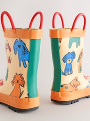 Orange Dog Handle Pull On Wellies - Image 4 of 5