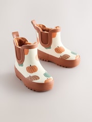 Orange Pumpkin Halloween - Botas de agua tobilleras - Imagen 1 de 5