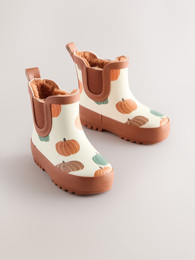 Orange Pumpkin Halloween - Botas de agua tobilleras - Imagen 1 de 5