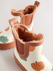 Orange Pumpkin Halloween - Botas de agua tobilleras - Imagen 3 de 5