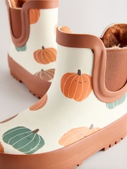 Orange Pumpkin Halloween - Botas de agua tobilleras - Imagen 4 de 5