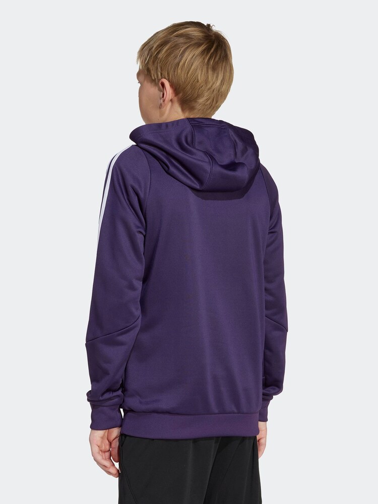 adidas Plum Purple Kids Manchester United Tiro 25 Competition Training Hoodie - Image 2 of 6