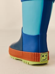 Blue Colour Block Handle Pull On Wellies - Image 5 of 6