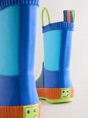 Blue Colour Block Handle Pull On Wellies - Image 6 of 6