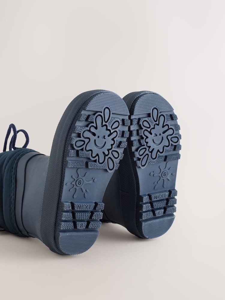 Blau & Marineblau - Quilted Cuff Wellies - Bild 5 von 5