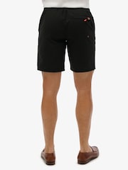 Superdry Black Classic 19 Inch Logo Board Shorts - Image 2 of 6