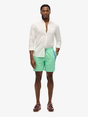 Superdry Green Sport Graphic 17 Swim Shorts - Image 2 of 7