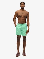 Superdry Green Sport Graphic 17 Swim Shorts - Image 4 of 7