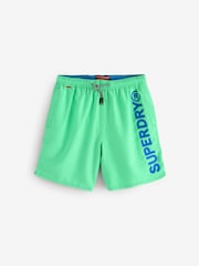 Superdry Green Sport Graphic 17 Swim Shorts - Image 6 of 7