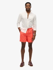Superdry Coral Pink Sport Graphic 17 Swim Shorts - Image 1 of 6