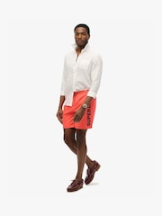 Superdry Coral Pink Sport Graphic 17 Swim Shorts - Image 2 of 6