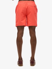 Superdry Coral Pink Sport Graphic 17 Swim Shorts - Image 3 of 6