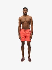 Superdry Coral Pink Sport Graphic 17 Swim Shorts - Image 4 of 6