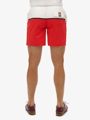 Superdry Red Nautical Logo 17 Swim Shorts - Image 3 of 7