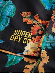 Superdry Blue Hawaiian Print 17 Swim Shorts - Image 8 of 8