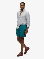 Superdry Teal Blue Premium Emb 17 Swim Shorts - Image 5 of 9