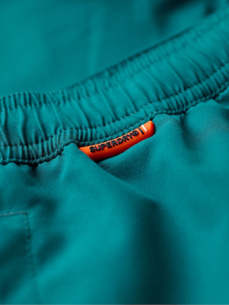 Superdry Teal Blue Premium Emb 17 Swim Shorts - Image 9 of 9