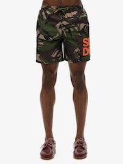 Superdry Camouflage Sportswear Logo 17 Swim Shorts - Image 1 of 8